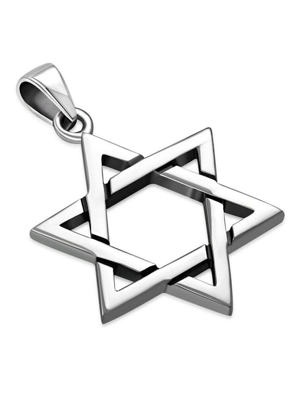 Pendant--Grooved Star of David Pendant
